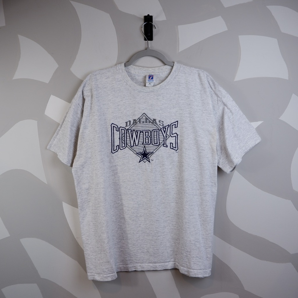 Vintage 90s Logo 7 Dallas Cowboys Single Stitch Embroidered T-shirt | XL